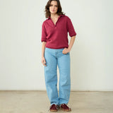 Paola Burgundy Polo