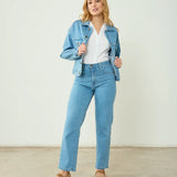 Cazadora Denim Claro