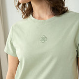 Camiseta Flor Verde