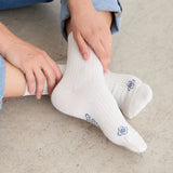 Rippsocken Cremefarben