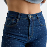 Jeans Nuria Punteado