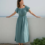Vestido Isabel Aguamarina