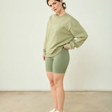 Sudadera Flor Verde