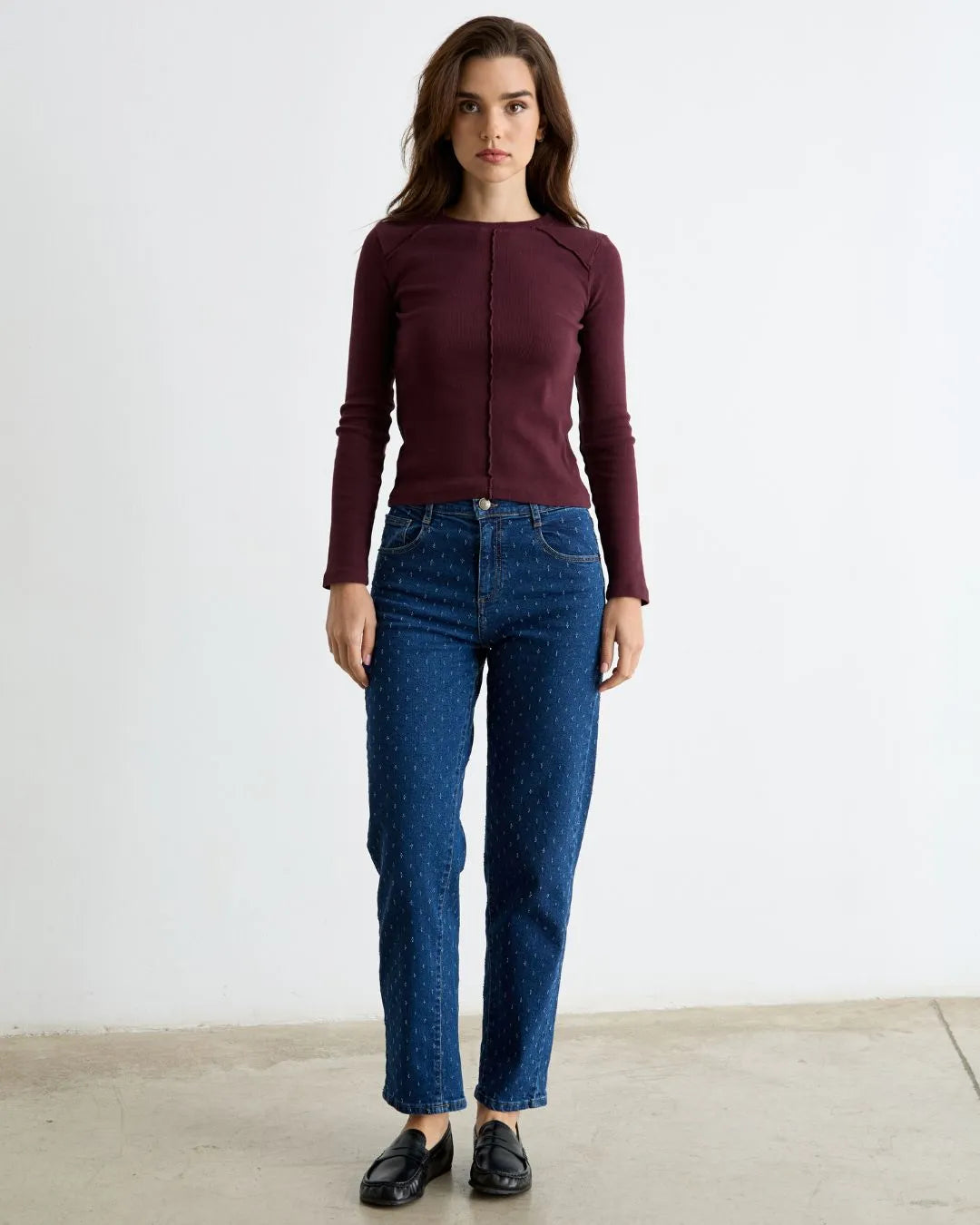 Jeans Nuria Gepunktet
