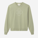 Sudadera Flor Verde