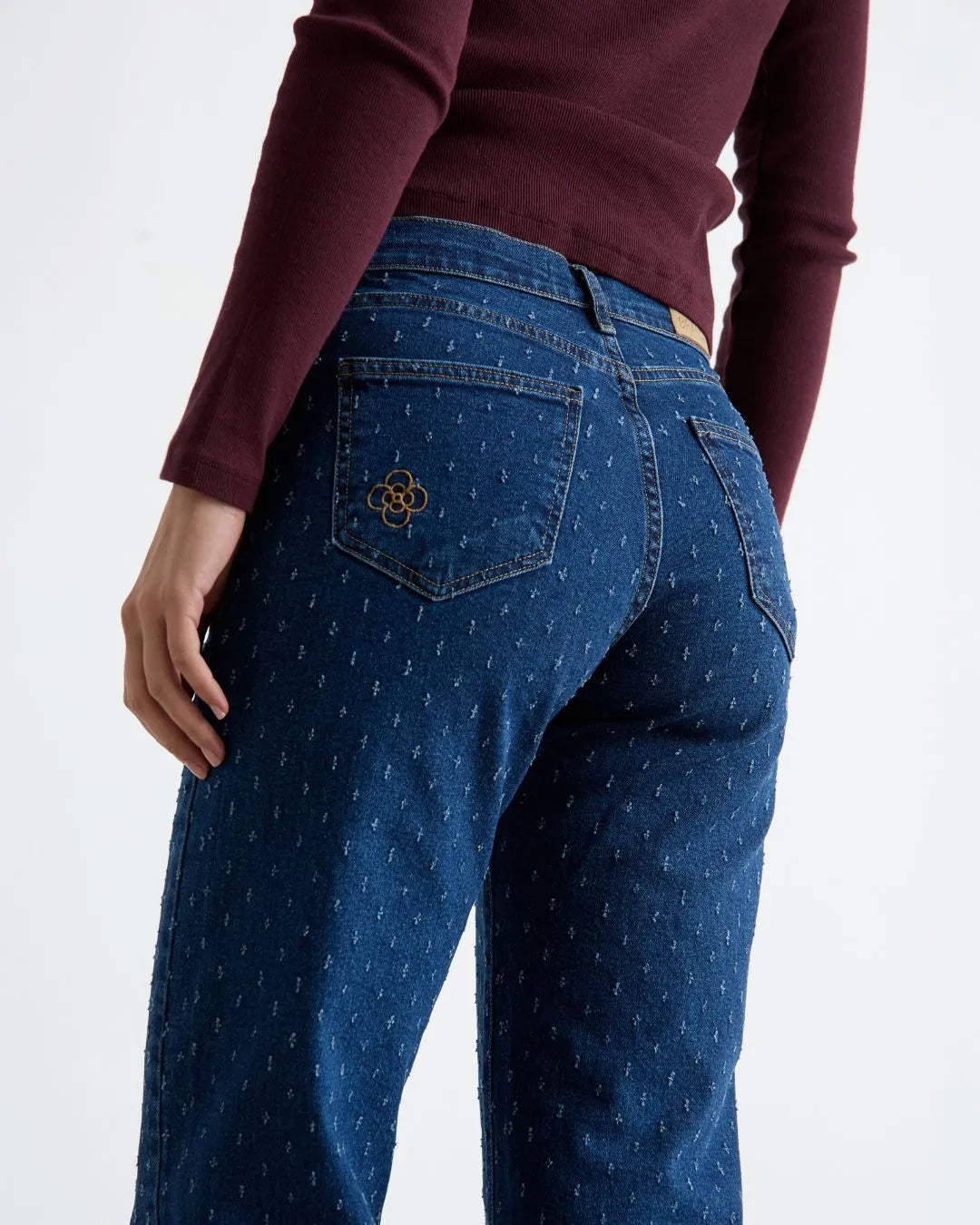 Jeans Nuria Gepunktet