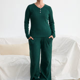 Pijama Largo Oliva