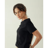 Camiseta Flor Negra