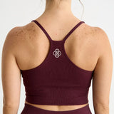Crossed Top Burgundy