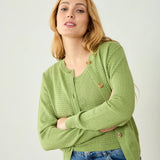 Dària Green Cardigan